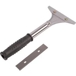 Black 10cm x 23cm Heavy-Duty Metal Wallpaper Scraper