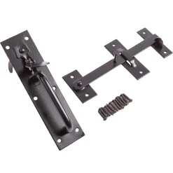 Black 177mm Steel Suffolk Latch
