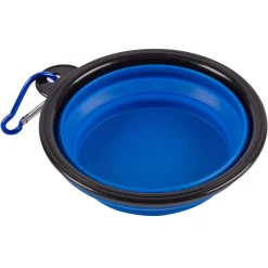 Blue 13.5cm Collapsible Travel Pet Bowl