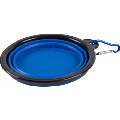 Blue 13.5cm Collapsible Travel Pet Bowl