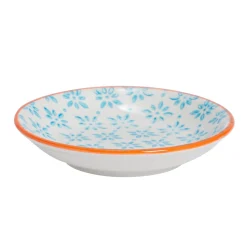 10cm Hand Printed Stoneware Sauce Dish