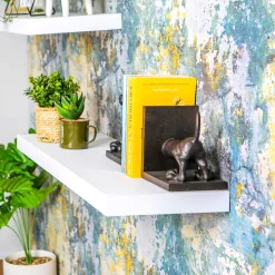 80cm Modern Floating Wall Shelves - Pack of Three