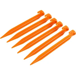 22cm Plastic Tent Pegs - Pack of 6
