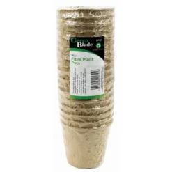 6.5cm x 6cm Fibre Seed Pots - Pack of 18
