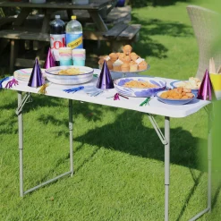 4 feet / 120cm Height Adjustable Folding Trestle Table