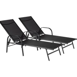 Garden Sun Lounger - SET OF TWO