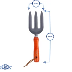 Heavy Duty Wooden Handle Hand Fork