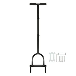 Hollow Tine Lawn Corer - 24.5cm x 1M - Black