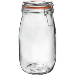 1.5L Air tight Classic Glass Storage Jar + Four Free Coloured Seals