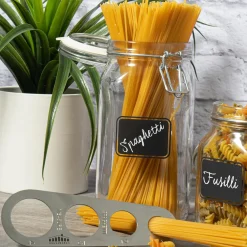 1.5L Air tight Lavagna Glass Storage Jar with Chalkboard Label
