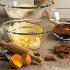 1.5L Clear Mr Chef Glass Nesting Mixing Bowl