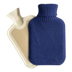 2L Knitted Hot Water Bottle & Cover Set