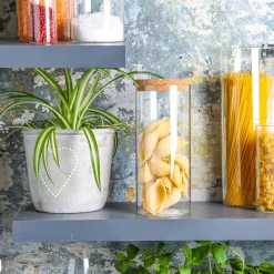 1.5L Scandi Storage Jar with Cork Lid
