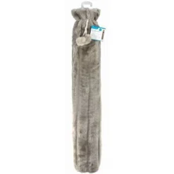 Long Hot Water Bottle & Plush Faux Fur Cover