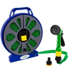 15m Flat Hose with Spray Gun