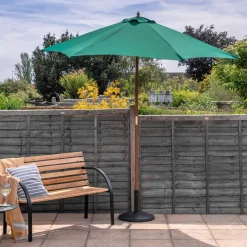 2.7m x 2.5m Wooden Garden Parasol