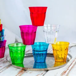 250ml Multicoloured Plastic Tumblers - Pack of 12
