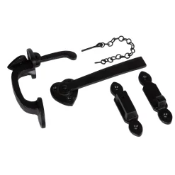 155mm Black Arrowhead Suffolk Latch