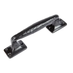 205mm Black Forged Barn Door Handle