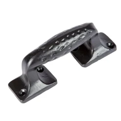 100mm Black Forged Barn Door Handle