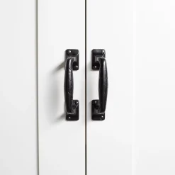 150mm Black Forged Barn Door Handle