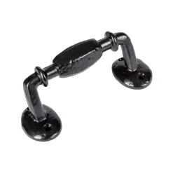115mm Black Offset Wrought Iron Door Handle