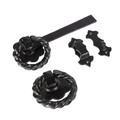 285mm Black Rose Ring Gate Latch