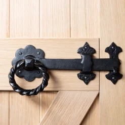 285mm Black Rose Ring Gate Latch