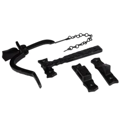 145mm Black Rustic Suffolk Latch