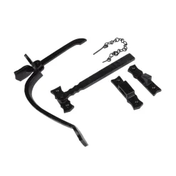 240mm Black Rustic Suffolk Latch