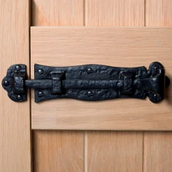 185mm Black Straight Antique Fish Tail Surface Bolt