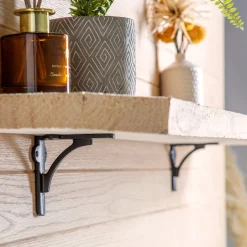 100mm Curved Iron Shelf Bracket