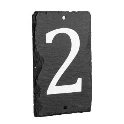 Number 2 Slate House Sign