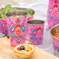 Pansy 400ml Stainless Steel Picnic Tumbler