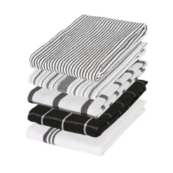 5pc Cotton Tea Towel Set - 70cm x 50cm