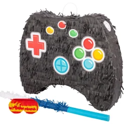 3pc Game Controller Large Pinata Set with Stick & Blindfold
