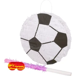 3pc Large Football Pinata Set with Stick & Blindfold