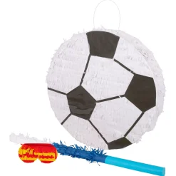 3pc Large Football Pinata Set with Stick & Blindfold