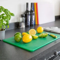 6pc Multi Colour-Coded Plastic Chopping Board Set
