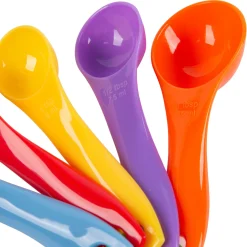 5pc Multicolour Polypropylene Measuring Spoons Set