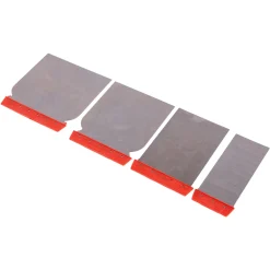 4pc Red Steel Filling Knife Set - 4 Sizes