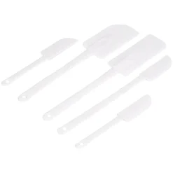 5pc White Silicone Spatula Set