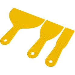 3pc Yellow Plastic Filling Knife Set - 3 Sizes