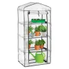 Plastic 4 Tier Mini Greenhouse - 3ft x 6ft