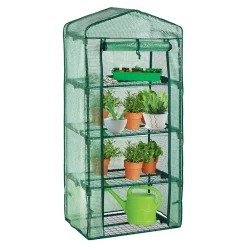 Plastic 4 Tier Mini Greenhouse - 3ft x 6ft