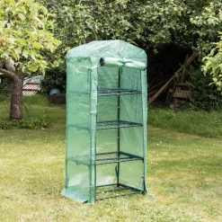 Plastic 4 Tier Mini Greenhouse - 3ft x 6ft
