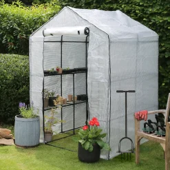 4-Prong Lawn Aerator - 24.5cm x 1M - Black