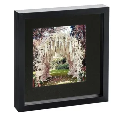 10" x 10" Black 3D Box Photo Frame - with 6" x 6" Mount
