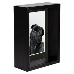 5" x 7" Black 3D Deep Box Photo Frame - with 4" x 6" Mount