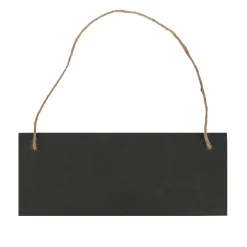 Rectangle Slate Memo Board with Rope - 25cm x 10cm